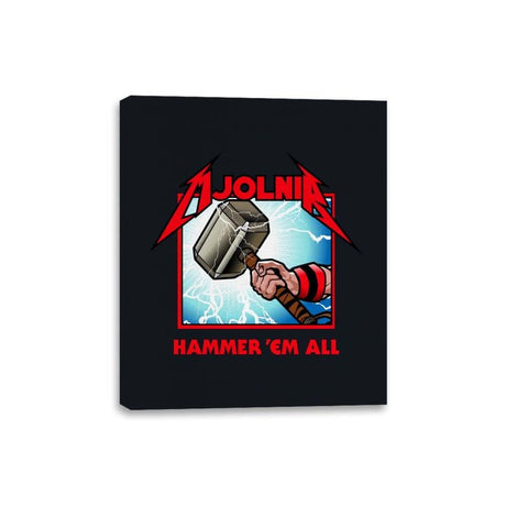 Hammer Time - Canvas Wraps Canvas Wraps RIPT Apparel 8x10 / Black