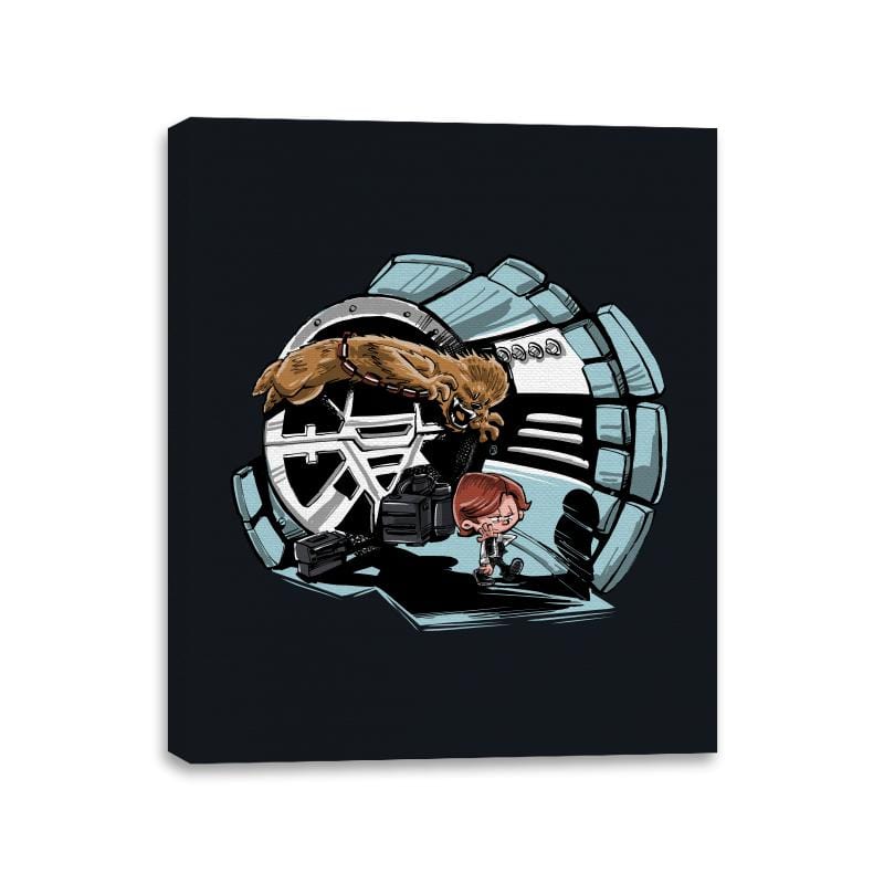 Han and Chewie - Canvas Wraps Canvas Wraps RIPT Apparel 11x14 / Black