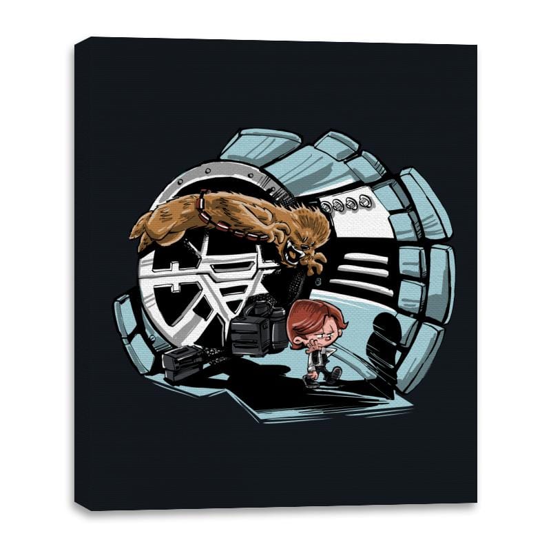 Han and Chewie - Canvas Wraps Canvas Wraps RIPT Apparel 16x20 / Black