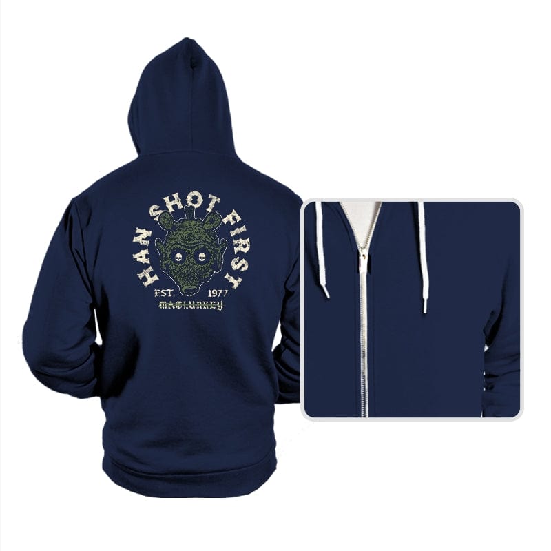 Han Sho7 Firs7 - Hoodies Hoodies RIPT Apparel Small / Navy