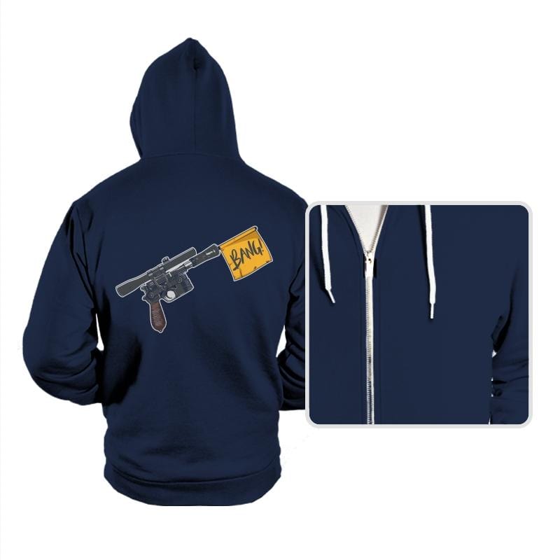 Han Shot First  - Hoodies Hoodies RIPT Apparel Small / Navy