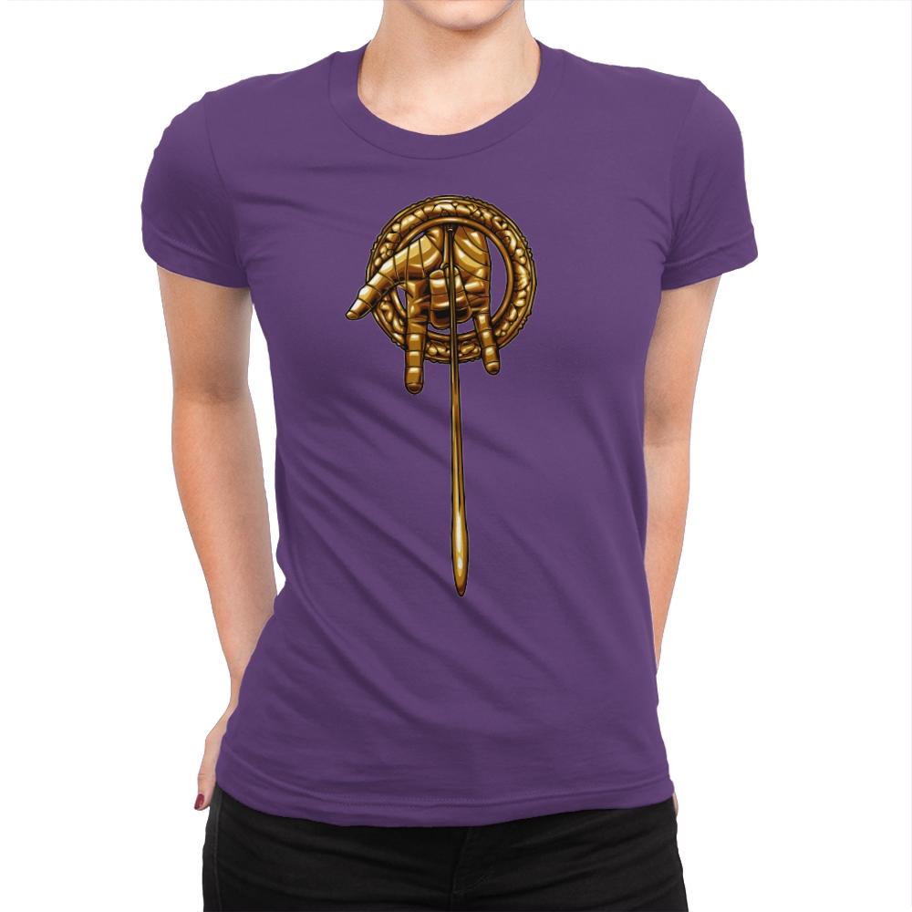 Hand of the Thwip - Womens Premium T-Shirts RIPT Apparel Small / Purple Rush