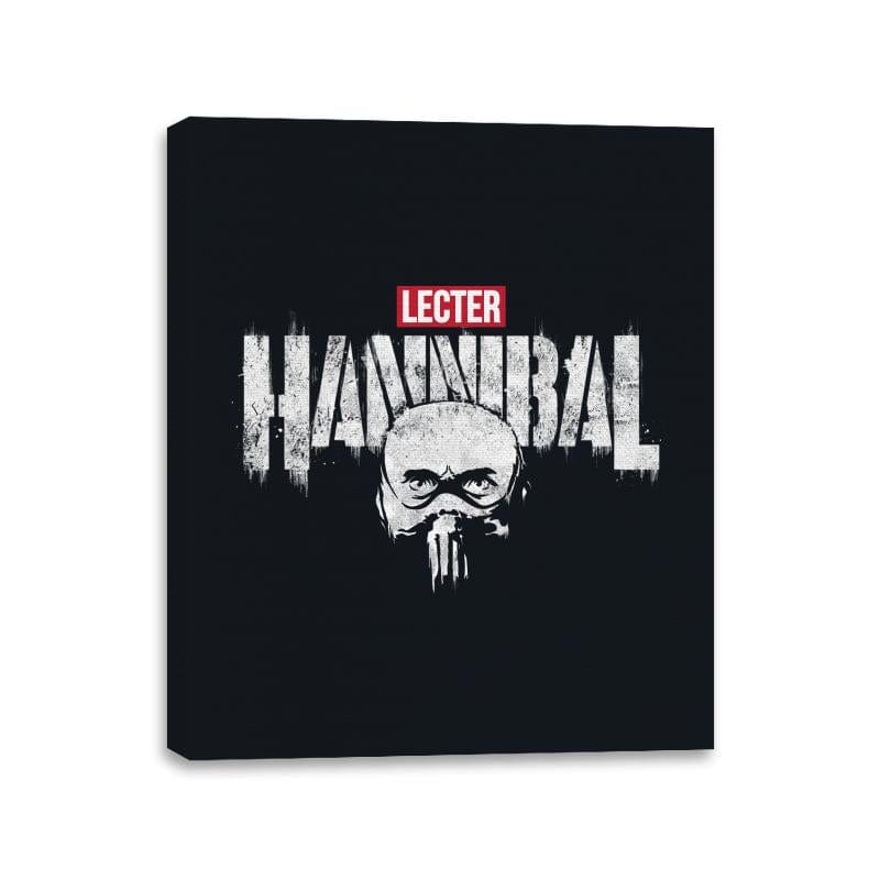 Hannibal Punisher - Canvas Wraps Canvas Wraps RIPT Apparel 11x14 / Black