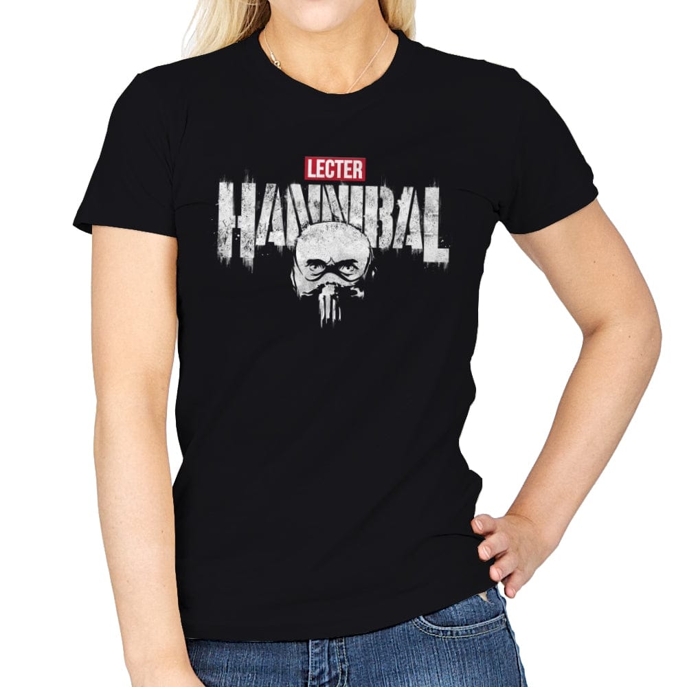 Hannibal Punisher - Womens T-Shirts RIPT Apparel Small / Black