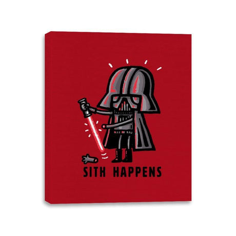 Happens It Does - Canvas Wraps Canvas Wraps RIPT Apparel 11x14 / Red