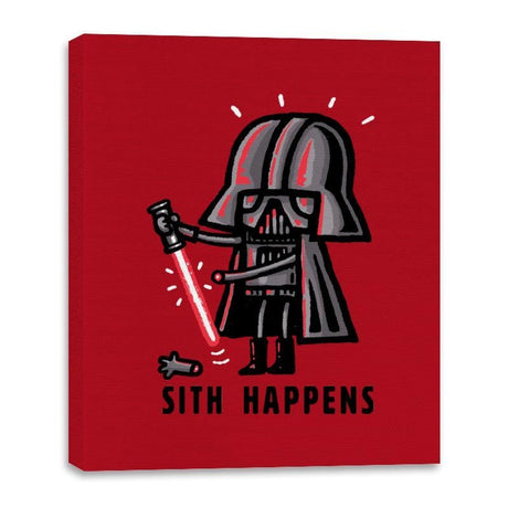 Happens It Does - Canvas Wraps Canvas Wraps RIPT Apparel 16x20 / Red