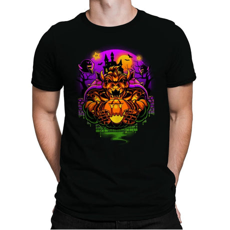 Happy Bowserween - Mens Premium T-Shirts RIPT Apparel Small / Black