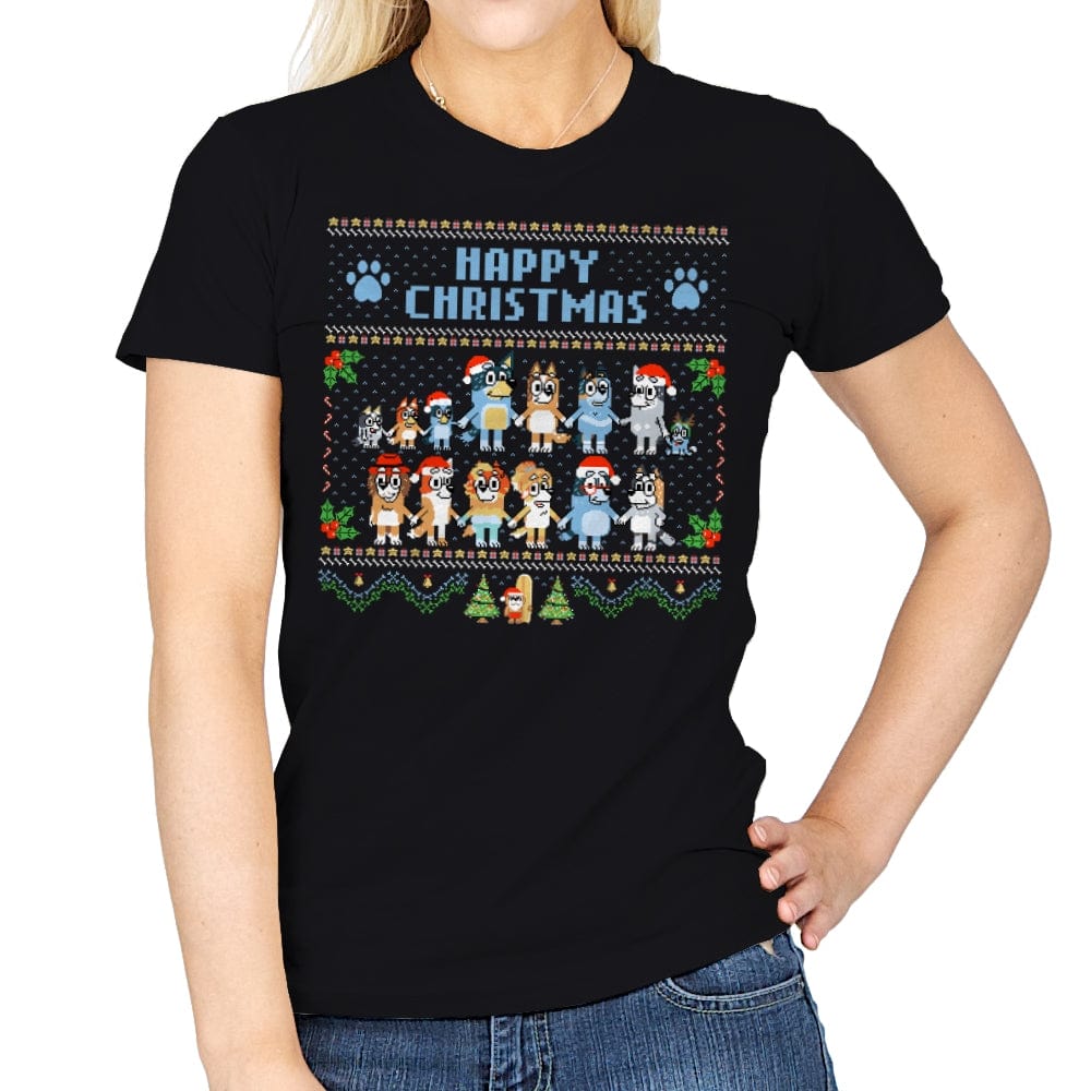 Happy Christmas - Womens T-Shirts RIPT Apparel Small / Black