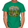 Happy Little Trees - Mens T-Shirts RIPT Apparel Small / Kelly