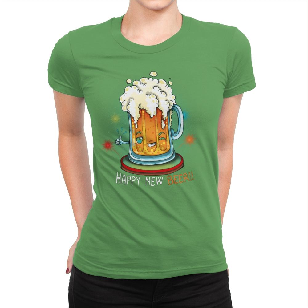 Happy New Beer - Womens Premium