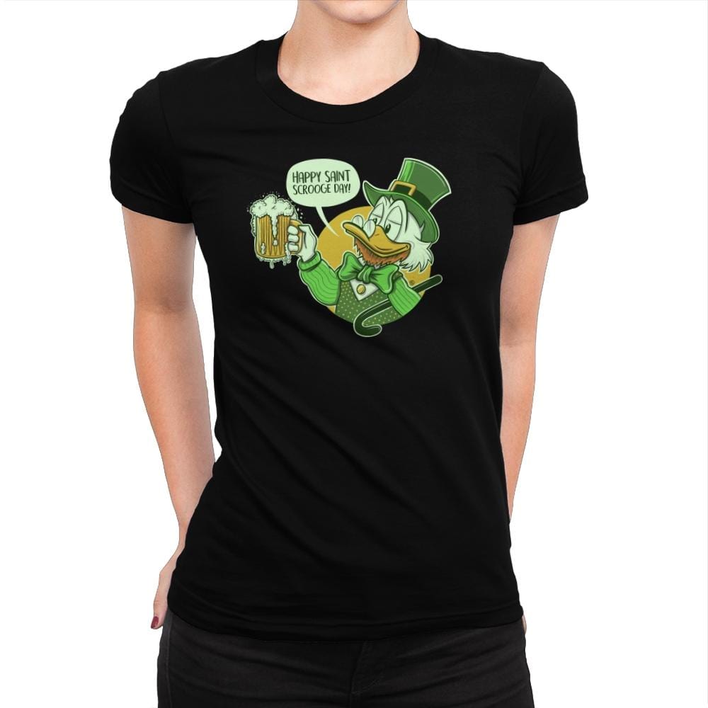 Happy Scrooge Day - St Paddys Day - Womens Premium T-Shirts RIPT Apparel Small / Indigo