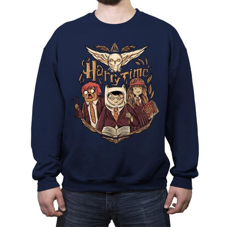 Harry Time - Crew Neck Sweatshirt Crew Neck Sweatshirt RIPT Apparel Small / Navy