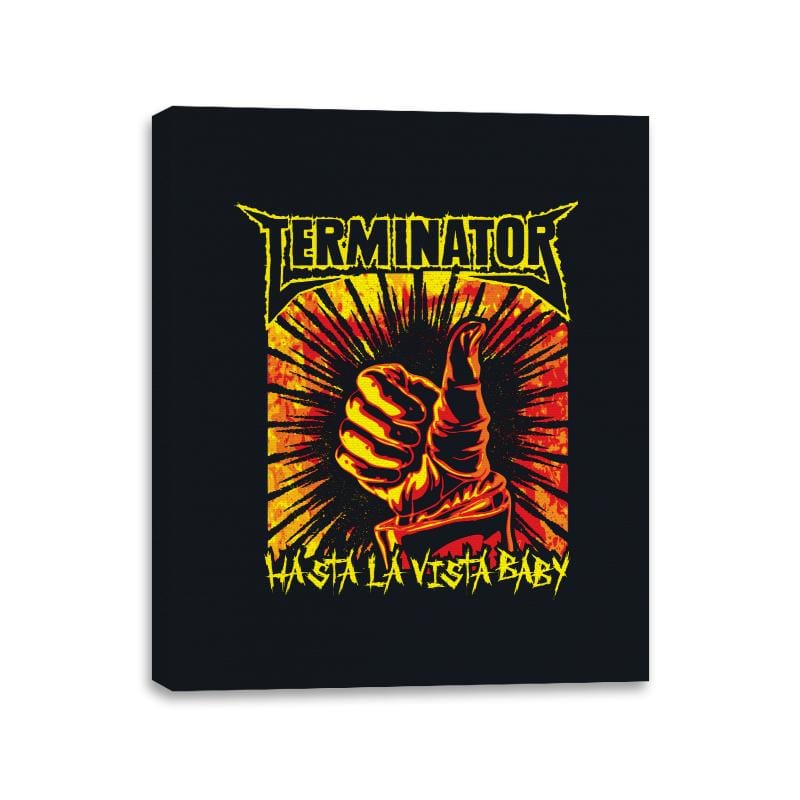 Hasta La Vista, Baby! - Canvas Wraps Canvas Wraps RIPT Apparel 11x14 / Black