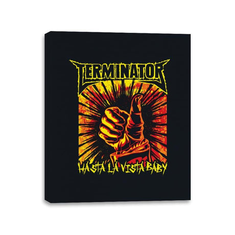 Hasta La Vista, Baby! - Canvas Wraps Canvas Wraps RIPT Apparel 11x14 / Black