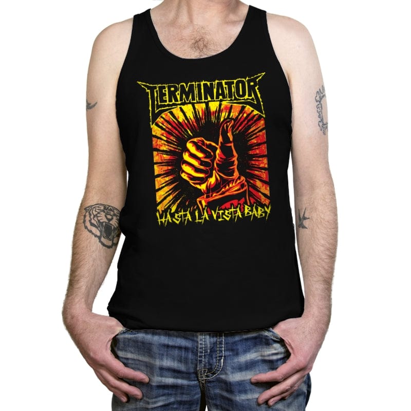 Hasta La Vista, Baby! - Tanktop Tanktop RIPT Apparel X-Small / Black