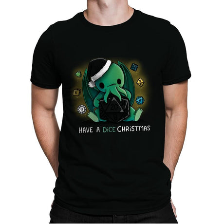 Have a Dice Christmas - Mens Premium T-Shirts RIPT Apparel Small / Black