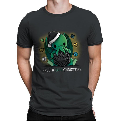 Have a Dice Christmas - Mens Premium T-Shirts RIPT Apparel Small / Heavy Metal