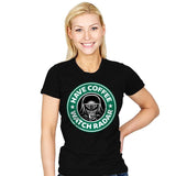 Have Coffee, Watch Radar - Womens T-Shirts RIPT Apparel Small / Black