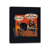 He is a Messiah! - Canvas Wraps Canvas Wraps RIPT Apparel 11x14 / Black