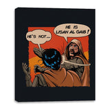 He is a Messiah! - Canvas Wraps Canvas Wraps RIPT Apparel 16x20 / Black