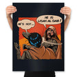 He is a Messiah! - Prints Posters RIPT Apparel 18x24 / Black