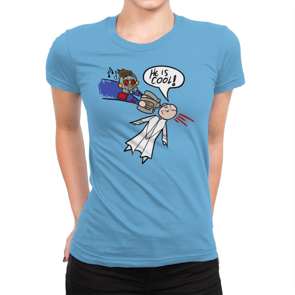 He is Cool - Womens Premium T-Shirts RIPT Apparel Small / Turquoise