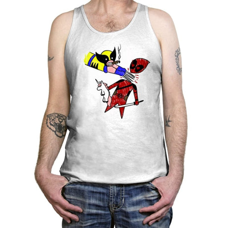 He Loves Me - Tanktop Tanktop RIPT Apparel X-Small / White