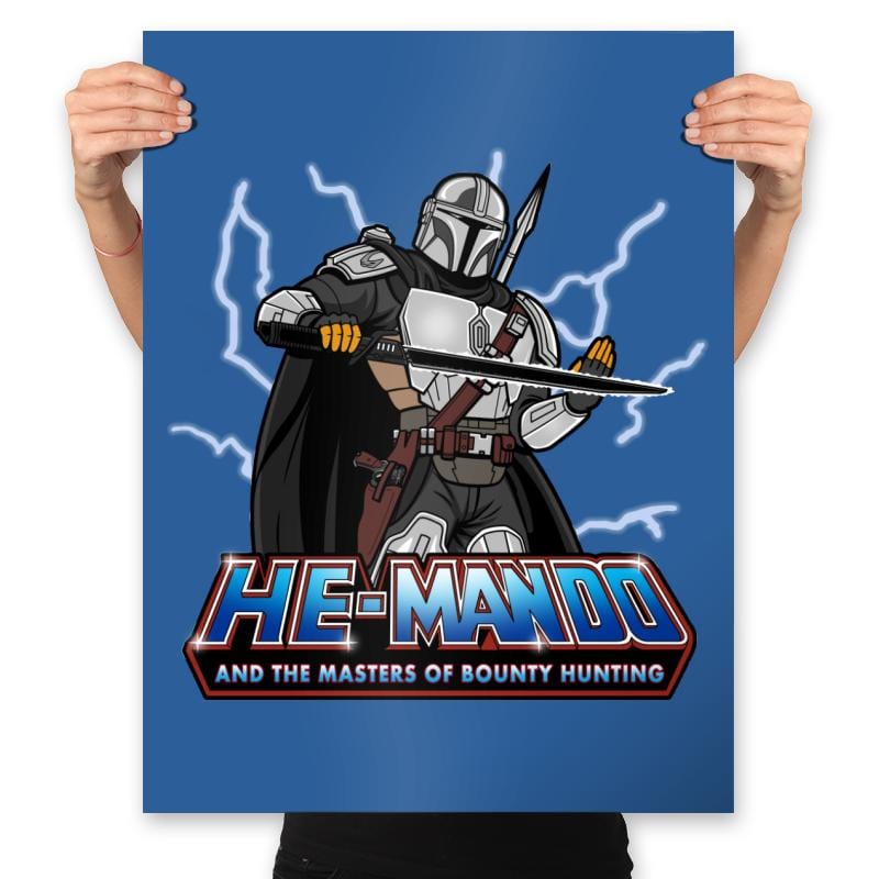 He-Mando Remix - Prints Posters RIPT Apparel 18x24 / Royal