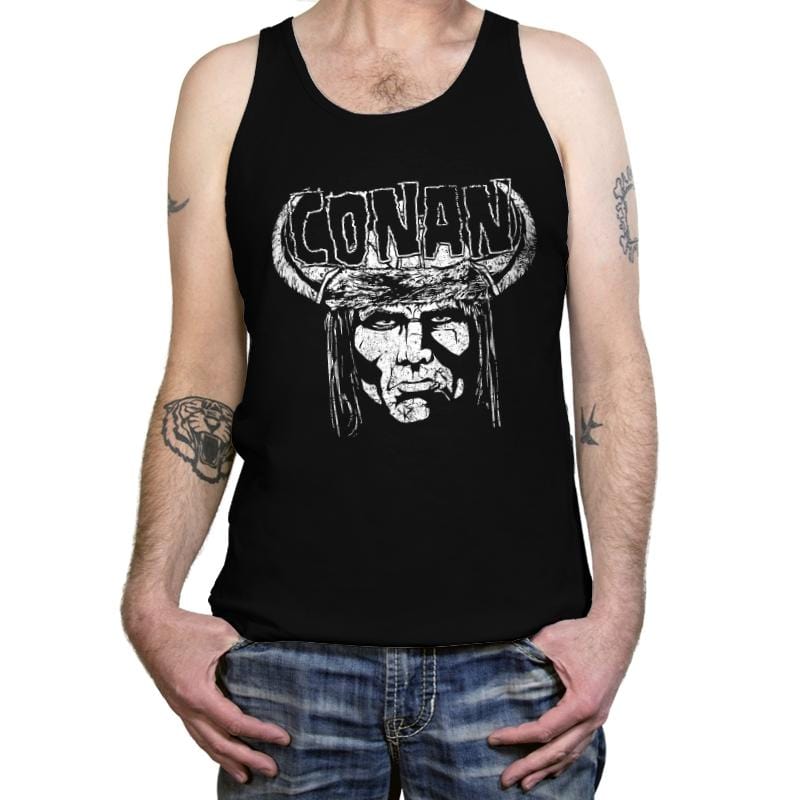 Heavy Metal Barbarian - Tanktop Tanktop RIPT Apparel X-Small / Black