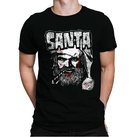 Heavy Metal Claus - Mens Premium T-Shirts RIPT Apparel Small / Black