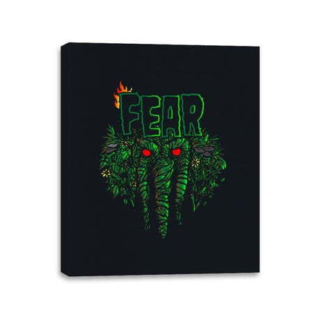 Heavy Metal Fear - Canvas Wraps Canvas Wraps RIPT Apparel 11x14 / Black