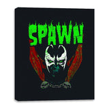 Heavy Metal Fire - Canvas Wraps Canvas Wraps RIPT Apparel 16x20 / Black