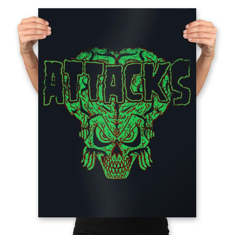 Heavy Metal Invasion - Prints Posters RIPT Apparel 18x24 / Black