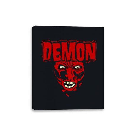 Heavy Metal Lipstick Demon - Canvas Wraps Canvas Wraps RIPT Apparel 8x10 / Black