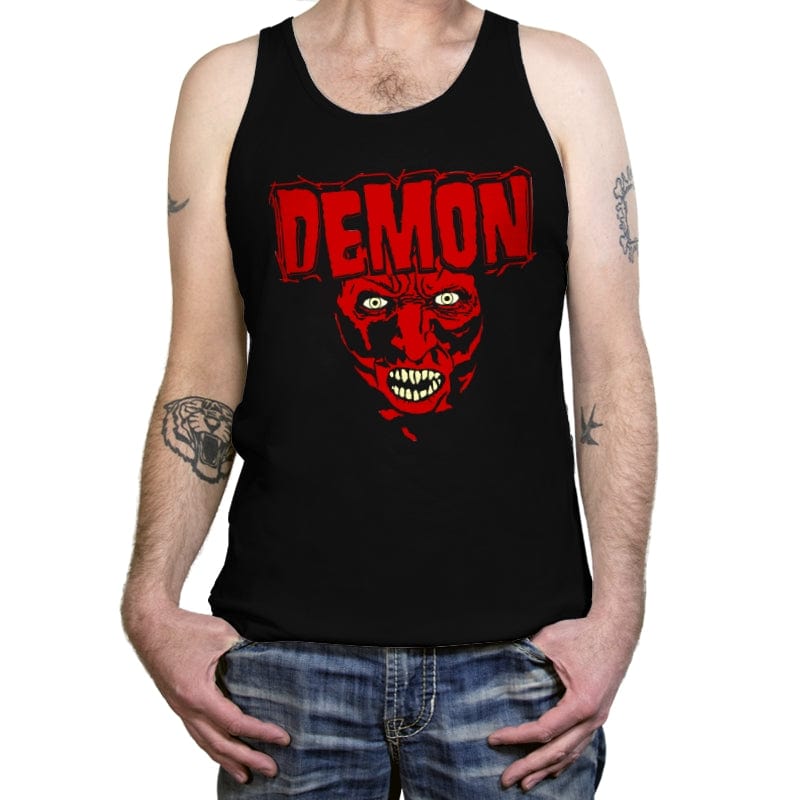 Heavy Metal Lipstick Demon - Tanktop Tanktop RIPT Apparel X-Small / Black