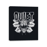 Heavy Metal Quiet - Canvas Wraps Canvas Wraps RIPT Apparel 11x14 / Black