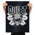 Heavy Metal Quiet - Prints Posters RIPT Apparel 18x24 / Black