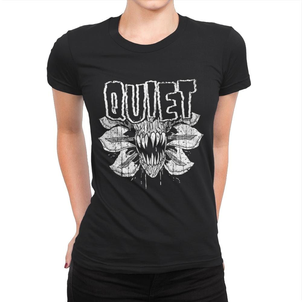 Heavy Metal Quiet - Womens Premium T-Shirts RIPT Apparel Small / Black