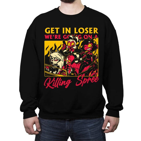 Hell Boss Meme - Crew Neck Sweatshirt Crew Neck Sweatshirt RIPT Apparel Small / Black