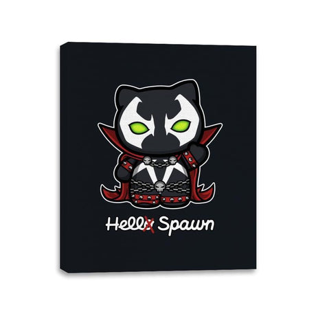 Hell-o Spawn - Canvas Wraps Canvas Wraps RIPT Apparel 11x14 / Black