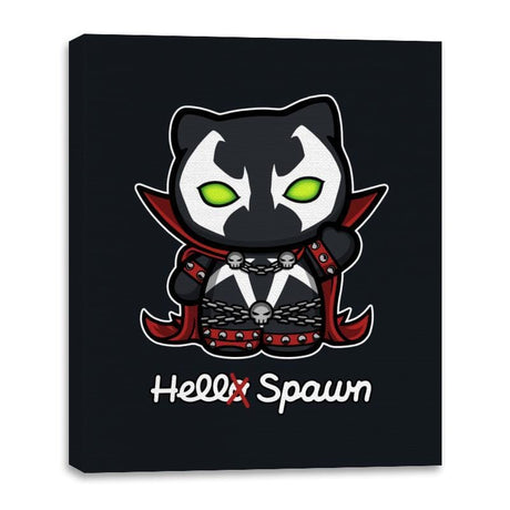 Hell-o Spawn - Canvas Wraps Canvas Wraps RIPT Apparel 16x20 / Black