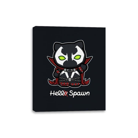 Hell-o Spawn - Canvas Wraps Canvas Wraps RIPT Apparel 8x10 / Black