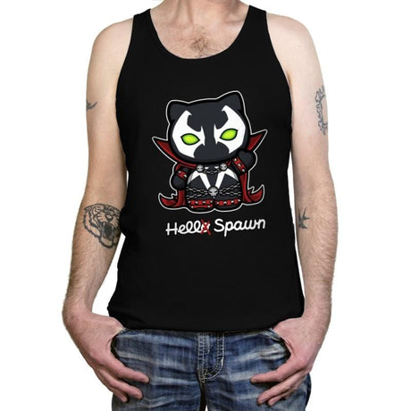 Hell-o Spawn - Tanktop Tanktop RIPT Apparel X-Small / Black