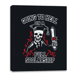 Hell's Graduate - Canvas Wraps Canvas Wraps RIPT Apparel 16x20 / Black