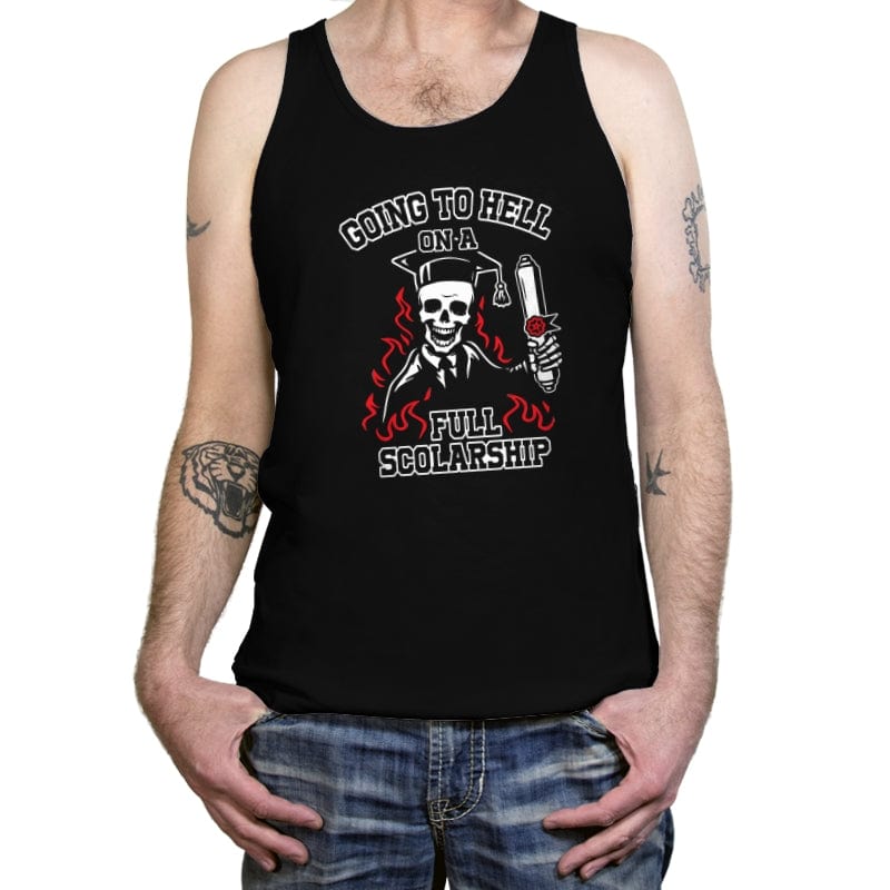 Hell's Graduate - Tanktop Tanktop RIPT Apparel X-Small / Black