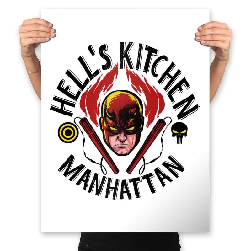 Hell´s Kitchen Club - Prints Posters RIPT Apparel 18x24 / White