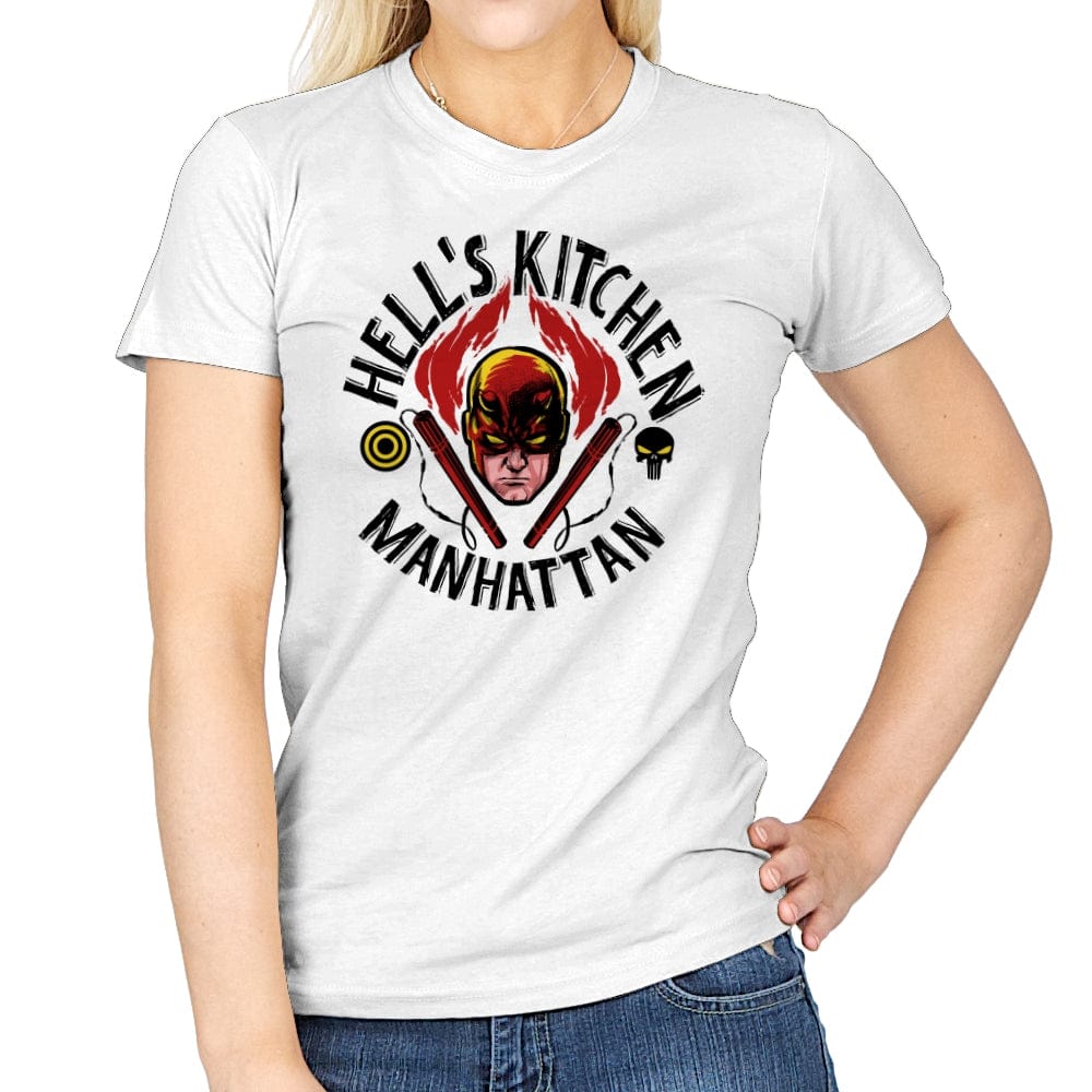 Hell´s Kitchen Club - Womens T-Shirts RIPT Apparel Small / White