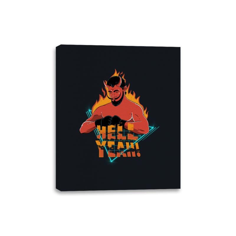 Hell Yeah - Canvas Wraps Canvas Wraps RIPT Apparel 8x10 / Black