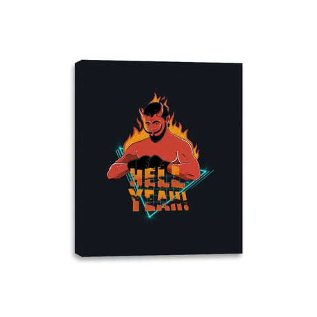 Hell Yeah - Canvas Wraps Canvas Wraps RIPT Apparel 8x10 / Black