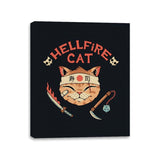 Hellfire Cat Meowster - Canvas Wraps Canvas Wraps RIPT Apparel 11x14 / Black